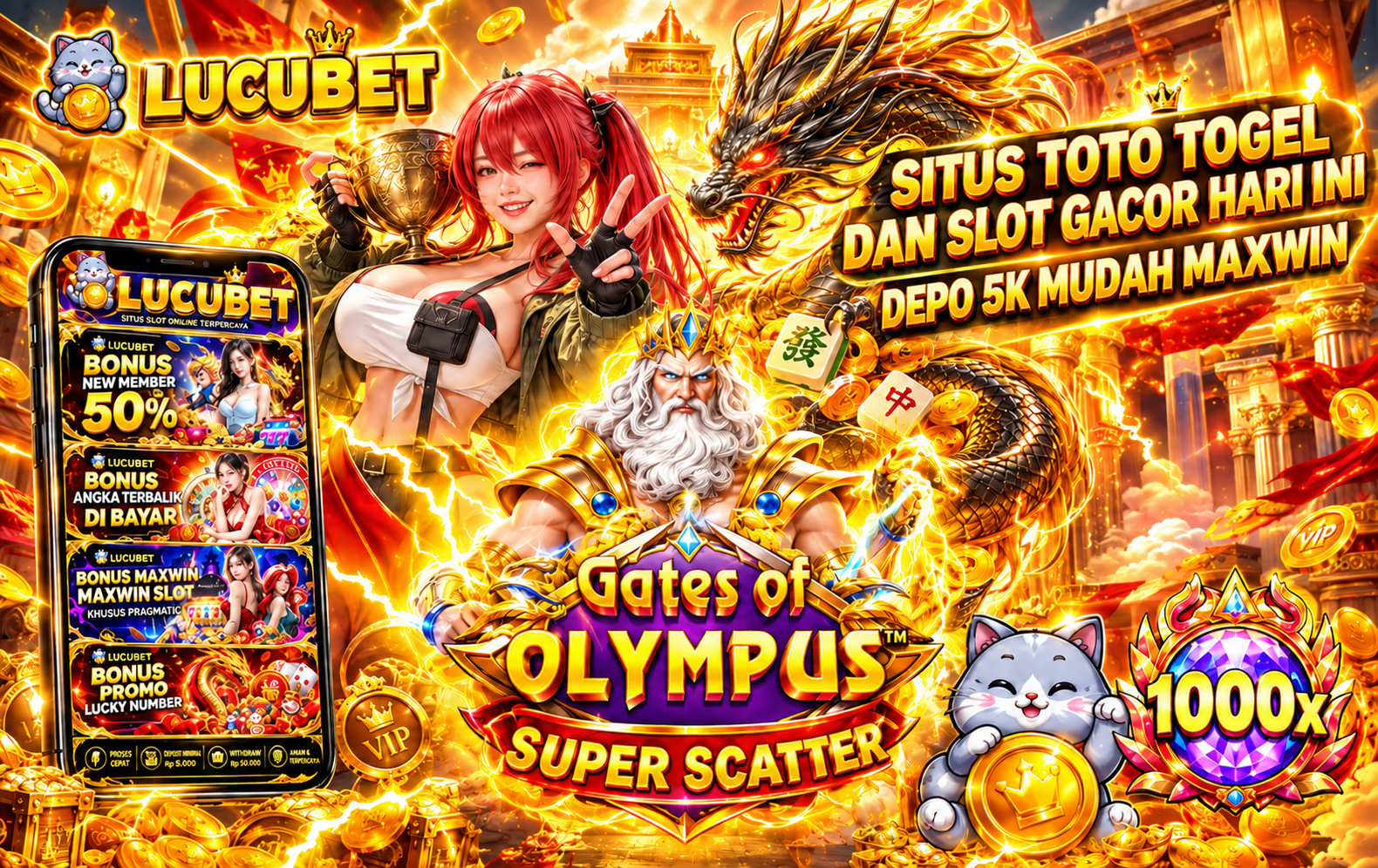LUCUBET | Situs Toto Togel Dan Slot Gacor Hari Ini Depo 5k Mudah Maxwin
